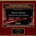 Deborah Bucknam received a very high rating in Legal Ability & Ethical Standards.